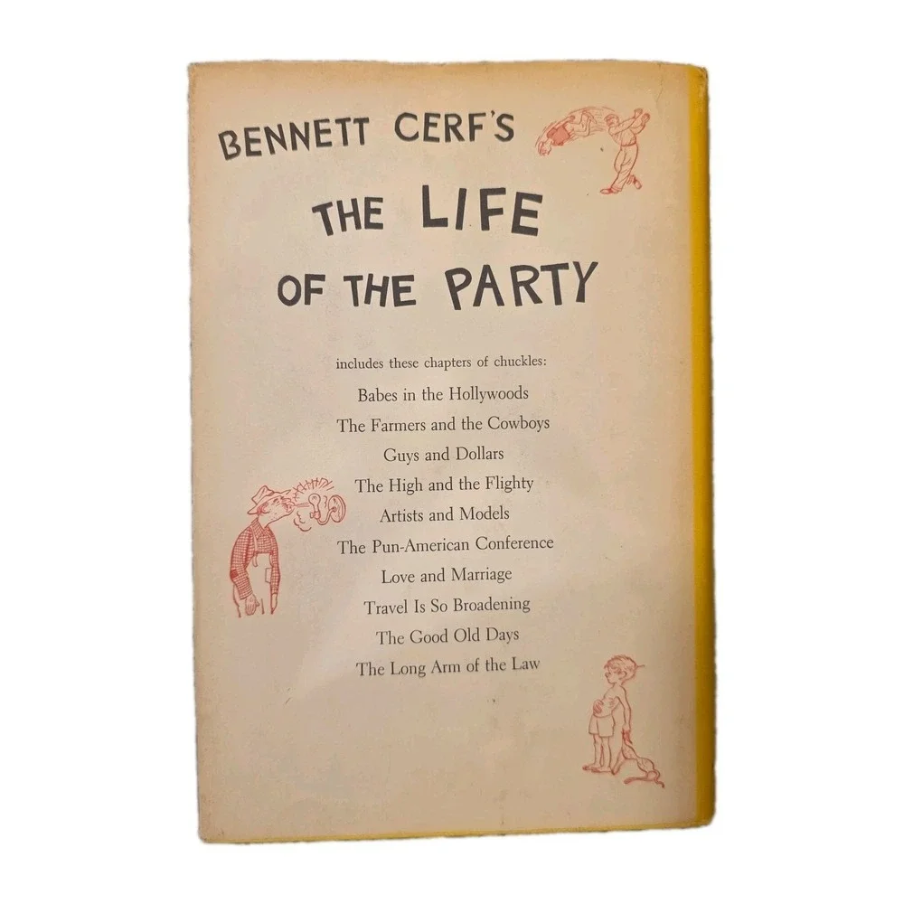Bennett Cerf's The Life of the Party, 1956 First Edition Hardcover/DJ 1956